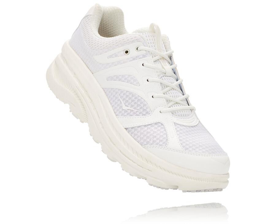 Hoka X Eg Bondi B - Women's Running Shoes - White - UK 693QUHWXC